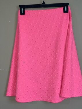 BLVD Neon Pink A-Line flared Skirt size S
